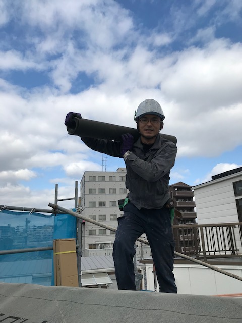 尼崎市で雨漏りのための屋根のメンテナンス